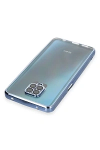Xiaomi Redmi Note 9 Pro Kılıf Lensli Silikon - Açık Mavi