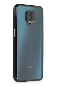 Xiaomi Redmi Note 9 Pro Kılıf Lensli Silikon - Siyah