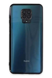 Xiaomi Redmi Note 9 Pro Kılıf Lensli Silikon - Siyah