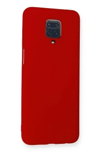 Xiaomi Redmi Note 9 Pro Kılıf Nano içi Kadife Silikon - Kırmızı