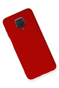 Xiaomi Redmi Note 9 Pro Kılıf Nano içi Kadife Silikon - Kırmızı