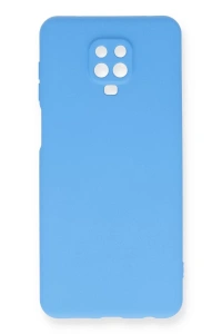 Xiaomi Redmi Note 9 Pro Kılıf Nano içi Kadife Silikon - Mavi