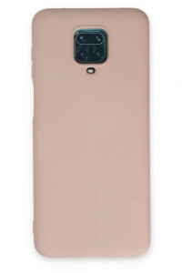 Xiaomi Redmi Note 9 Pro Kılıf Nano içi Kadife Silikon - Pudra