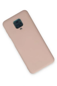 Xiaomi Redmi Note 9 Pro Kılıf Nano içi Kadife Silikon - Pudra