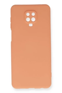 Xiaomi Redmi Note 9 Pro Kılıf Nano içi Kadife Silikon - Turuncu