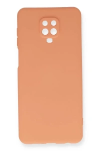 Xiaomi Redmi Note 9 Pro Kılıf Nano içi Kadife Silikon - Turuncu