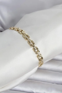 Xuping Zincir Model Gold Renk Kadın Bileklik