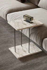 Yan Sehpa Tekerlekli Servis Sehpası HND Dikdörtgen Efes