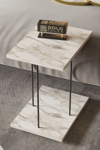 Yan Sehpa Tekerlekli Servis Sehpası HND Dikdörtgen Efes