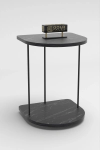 Yan Sehpa Tekerlekli Servis Sehpası HND Oval Bendir