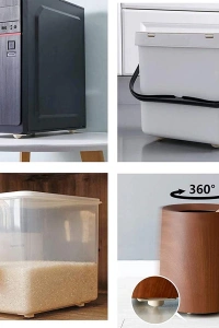 Yapışkanlı Eşya Kaydırma Bilyeleri - Kolay Taşıma Aparatı 4 Adet