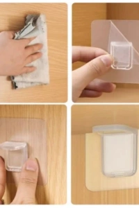 Yapışkanlı Raf Tutucu Seti 4 Adet