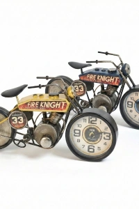 Yarış Motoru Tasarımlı Masaüstü Saat