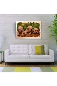 Yavru Köpekler Canvas Tablo (50x70)