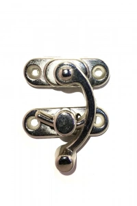 Yay Gözü, Ahşap Kutu Klipsi - Küçük 28x33 mm, Nikel, 100 Adet