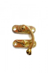 Yay Gözü, Ahşap Kutu Klipsi - Küçük 28x33 mm, Sarı, 1 Adet