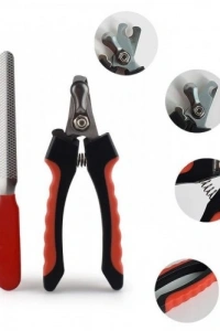 Yaylı Evcil Hayvan Tırnak Makası - Paslanmaz Çelik Törpülü Set