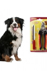 Yaylı Evcil Hayvan Tırnak Makası - Paslanmaz Çelik Törpülü Set