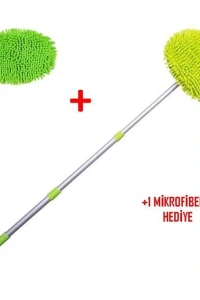 Yedek Bezli Mikrofiber Araba Yıkama Fırçası
