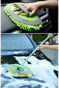 Yedek Bezli Mikrofiber Araba Yıkama Fırçası