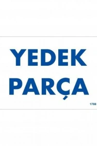 Yedek Parça Uyarı Levhası 17,5x25 KOD:1788