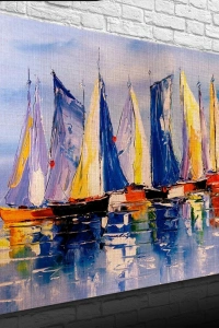 Yelkenliler Yağlıboya Kanvas Tablo 50 x 70