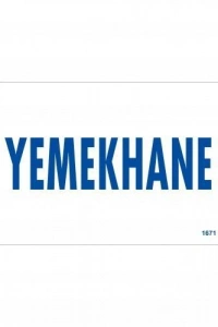 Yemekhane Uyarı Levhası 17,5x25 KOD:1671