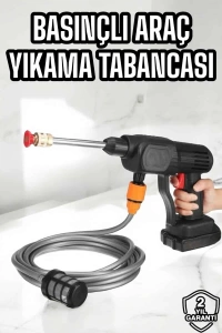 Yeni Nesil Araç Yıkama Şarjlı Tabancası Basınçlı Su Hazneli