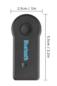 Yeni Nesil Bluetooth Aux Araç Kiti Siyah TV Tablet Telefon Araç Araba