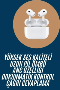 Yeni Nesil Pro Bluetooth Kulaklık Android ve İOS Uyumlu Dokunmatik Kontrol