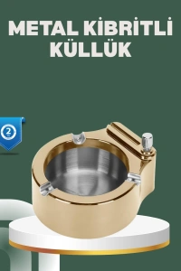 Yeniden Doldurulabilir Çakmaklı Küllük Dayanıklı Yapı