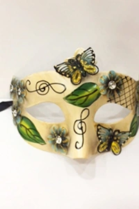 Yeşil Kelebek Parti Maskesi