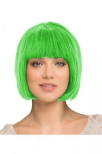 Yeşil Küt Peruk Saç