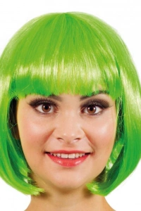 Yeşil Parti Peruğu Kısa Küt Saç