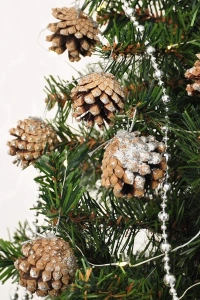 Yılbaşı Ağaç Süsü Kozalak 6lı - 4cm -