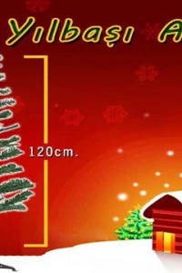 Yılbaşı Çam Ağacı Gür Dallar 120 cm