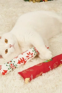 Yılbaşı Konseptli Hışırtılı Bez Kedi Oyuncağı