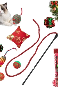 Yılbaşı Konseptli Kedi Oyuncak Seti