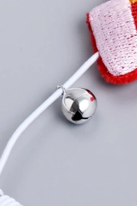 Yılbaşı Temalı Zilli Kedi Oyun Oltası