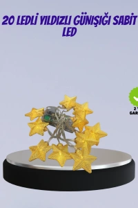 Yıldız Figürlü Led Şerit Işık 5m İç Mekan Dekor Aydınlatma