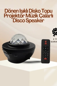 Yıldız & Okyanus Dalga Projektörü – Bluetooth / USB Hoparlörlü