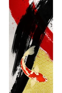 Ying Yang Iki Parça Canvas Tablo (30x70)