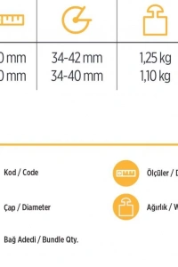 YKS 41750 Eğik Kürek Sapı 1,5 Metre