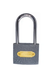 YMK Eko Gri Döküm Uzun Kancalı Asma Kilit 25mm