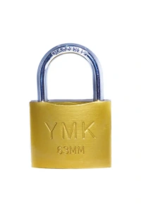 YMK Eko Sarı Boyalı Kısa Kancalı Asma Kilit 63mm