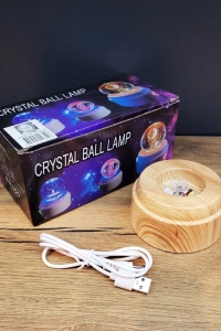 Yonca Tasarımlı USB Dönen Cam Küre