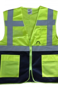 Yönetici İkaz Yeleği Sarı/Lacivert M Beden