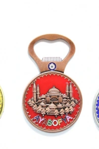 Yöresel Ayasofya Magnet Ve Açacak Yuvarlak Tasarım