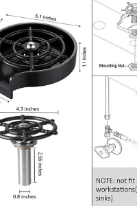 Yüksek Basınçlı Otomatik Bardak Yıkama Aparatı