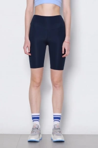 Yüksek Bel Toparlıyıcılı Micro Dalgıç Kısa Biker Şort Tayt